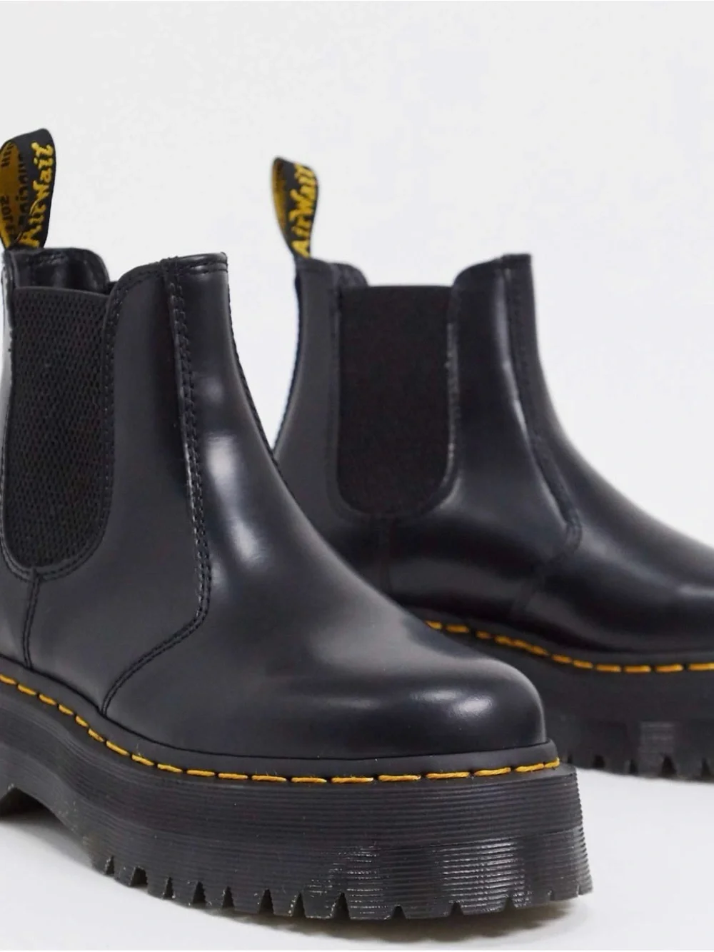 Black Chelsea Platform Boots